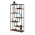 Estante Alta Florença Nogal E Preta