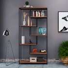 Estante Alta Florença Nogal E Preta