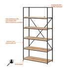 Estante Amora Carvalho E Preta