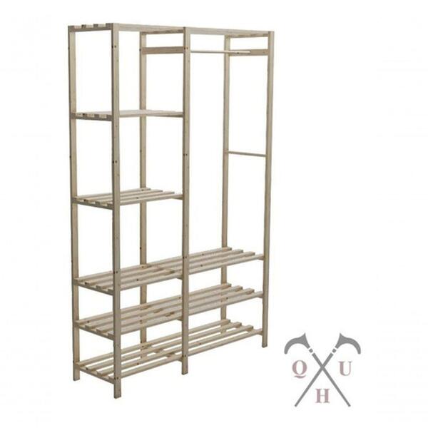 Estante Aparador Madeira Com Nichos Para Livros