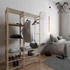 Estante Aparador Madeira Com Nichos Para Livros