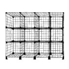 Estante Aramada  12 Nichos Horizontal Preta