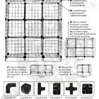Estante Aramada  12 Nichos Horizontal Preta