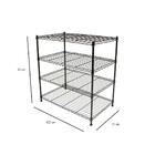 Estante Aramada Click De Aço Com 4 Prateleiras Para Cozinha P