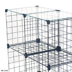 Estante Aramada Com Tampo De Vidro - 0,60 X 1,00 X 0,30