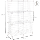 Estante Aramada De Organização - 6 Nichos