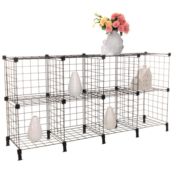 Estante Aramada De Organização - 8 Nichos