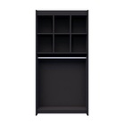 Estante Arara Colmeia Superior Preto 185x92x32cm - Deep