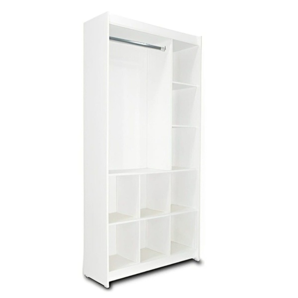 Estante Arara Nicho Lateral E Colmeia Inferior Branco 185X92X