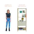 Estante Argo Com 1 Porta E 5 Prateleiras