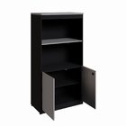 Estante Armário 160cm Para Escritório Com 2 Portas Puxadores