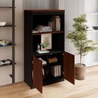 Estante Armário 160cm Para Escritório Com 2 Portas Puxadores