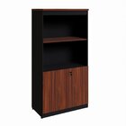 Estante Armário 160cm Para Escritório Com 2 Portas Puxadores