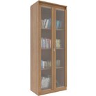 Estante Armário Alta Livreiro Multiuso Office 2 Portas Vidro