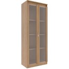 Estante Armário Alta Livreiro Multiuso Office 2 Portas Vidro