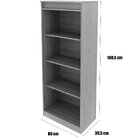 Estante Armário Alta Livreiro Multiuso Office 4 Prateleiras A