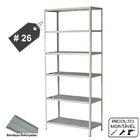 Estante Armário De Aço 6 Bandejas 90cm Cinza Suporta 150kg