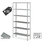 Estante Armário De Aço 6 Bandejas 90cm Cinza Suporta 240kg