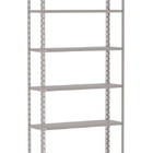 Estante Armário De Aço 6 Bandejas 90cm Cinza Suporta 240kg