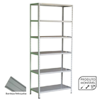 Estante Armário De Aço 6 Bandejas 90cm Cinza Suporta 240kg
