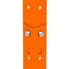 Estante Armário De Aço 6 Bandejas 90cm Laranja Suporta 180kg