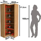 Estante Armário De Canto Aberto P/ Escritório 5 Prateleiras A