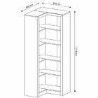 Estante Armário De Canto Aberto P/ Escritório 5 Prateleiras A