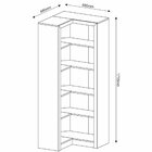 Estante Armário De Canto Aberto P/ Escritório 5 Prateleiras R