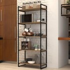 Estante Armário Estilo Industrial Madeira Organizador Promoção