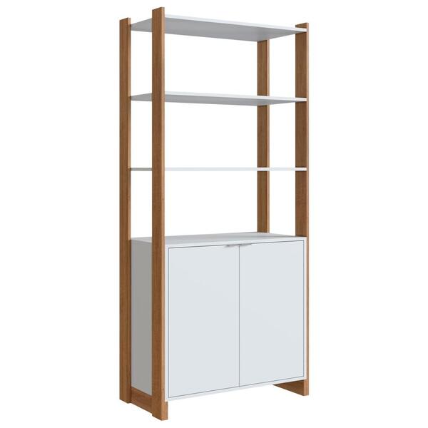 Estante Armario Multiuso 2 Portas E 4 Prateleiras Ey202 Novam