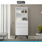 Estante Armário Multiuso 60 Cm Branca 1 Portas 2 Gavetas Mdp