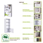 Estante Armário Multiuso Com Compartimento Oculto Lock Grafite