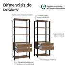 Estante Armário Multiuso Para Livros 4 Gavetas 8 Prateleiras