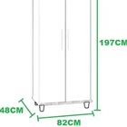Estante Armário Organizador Multiuso 2 Portas Lisboa São Migu