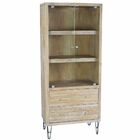 Estante Armário Para Escritório Vitrine Milazzo Com 02 Portas