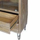 Estante Armário Para Escritório Vitrine Milazzo Com 02 Portas