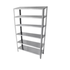 Estante Armário Prateleira Aço 70cm Multiuso 6bandejas Cinza