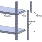 Estante Armário Prateleira Aço Galvanizado 90cm 6 Bandejas