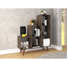 Estante Assimétrica 6 Nichos Retrô Movelbento Rústico