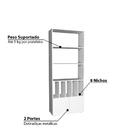 Estante Athenas Com 8 Nichos Branco