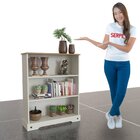 Estante Baixa 100x82,5cm Smile  Creme/carvalho