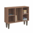 Estante Baixa 5 Nichos Infinity  Macadâmia