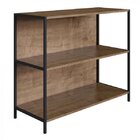 Estante Baixa 90cm Steel Quadra  Vermont/preto