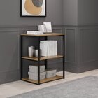 Estante Baixa Com 3 Prateleiras Eloá Preto Fosco/elmo