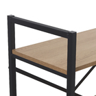 Estante Baixa Com 3 Prateleiras Freijo/Preto Fosco