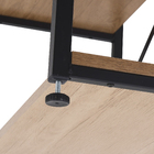 Estante Baixa Com 3 Prateleiras Freijo/Preto Fosco