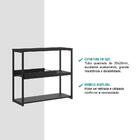 Estante Baixa Preta Com Bandeja