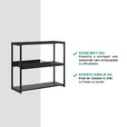 Estante Baixa Preta Com Bandeja