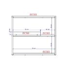 Estante Baixa Preta Com Bandeja