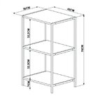 Estante Baixa Steel Quadra  Vermont/preto